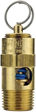 (Ship from USA) 80 PSI 3/8" Male NPT Air Compressor Safety Relief Pop Off Valve Solid Brass New/ITEM NO#8Y-IFW81854290763