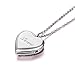 LADY COLOUR Heart Locket Cubic Zirconia Pendant Necklace for Her Gifts for Her Birthday Gifts for Daughter Sister Mom Wife Gift for Mom Grandma