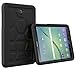 Poetic Galaxy Tab S2 8.0 Case - Poetic [Turtle Skin Series]-[Corner/Bumper Protection][Tactile Side Grip][Sound-Amplification][Bottom Air Vents] Protective Silicone Case Black