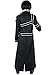 miccostumes Men's Swordsman Cosplay Costume with Belt and Accessories Medium Black