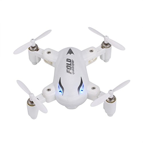 GBSELL X31 Foldable 2.4G 4CH 6Axis RC 3D Roll Quadcopter Drone,Night Flight,White