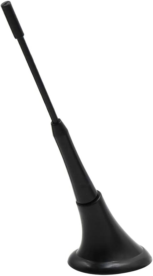 X AUTOHAUX Car Black Plastic Self Adhesive Base Decorative Dummy Antenna Aerial, 8.27"x2.52"x1.81" - Image 3