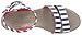 crocs Women's 15313 Leigh Graphic Wedge Sandal, Nautical Navy/White, 7 M US