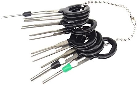 Wisdomen 11pcs Car Terminal Removal Tool Kit Wiring Connector Pin Release Extractor