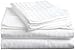 Cenizas Queen Pure-Cotton Pillow Case Covers - (2-Pack, each 20 inches x 30 inches, White Stripe) 100% Cotton for Maximum Softness and Easy Care, Elegant Double-Stitched Tailoring
