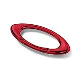 Oakley Mens Small Ellipse Carabiner Keychain Accessories One Size Red Line