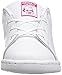 adidas Originals Kids Stan Smith Sneaker, FTWR White/FTWR White/Bold Pink, 8 US Unisex Toddler