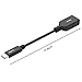 [2Pack] iXCC USB Type C to USB 3.0 Type A Adapter, Charge and Sync Cable, On The Go (OTG Host Cable) for Type-C Supported Devices (6 Inch)