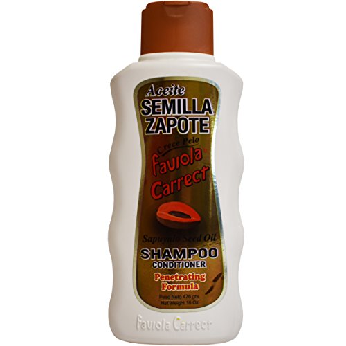 Faviola Carrect Aceite Semilla Zapote Sapuyulo Seed Oil Shampoo Penetrating Formula 16 Oz.