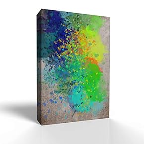Wall26-Canvas Wall Art-Abstract Colorful Art-Giclee Painting Wall Art for Bedroom Living Room Home Decoration - 12x18 inches