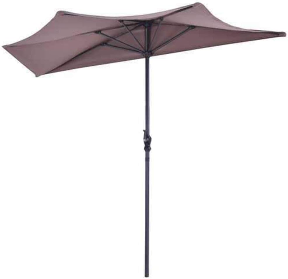 Half Round Patio Umbrella Bistro Wall Balcony Door Window Sun Shade Tan Size 9 Feet Amazon Ca Patio Lawn Garden