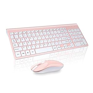 cimetech Wireless Keyboard Mouse Combo, Compact Full Size Wireless Keyboard and Mouse Set 2.4G Ultra-Thin Sleek Design…