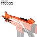 WOLFBUSH Stryfe Mod Kit Orange, Worker f10555 3D Printed Front Tube with 25CM Inner Pipe for Nerf Stryfe