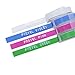 Motex Refill Tape for Embossing Label Maker, Pastel Color Tapes 4 Rolls, 3/8-Inch (Clear, Green, Violet, Pink)