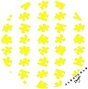 Autism Awareness Puzzle Stickers Decals (Yellow)