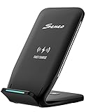 Seneo iPhone Xs Wireless Charger, Qi Certified Wireless Charging Stand Compatible with iPhone Xs MAX/XR/XS/X/8/8 Plus, 10W for Galaxy Note 9/S9/S9 +/Note 8, 5W All Qi-Enabled Phones(No AC Adapter)