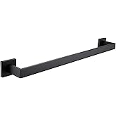 LANC 20 Inche Black Towel Bars for Bathroom Wall Mounted, Matte Black Bath Towel Racks Stainless Steel Total-22” Towel Rails for Kitchen Cabinet Towel Holder Towel Hanger Towel Rods, A8804MB-5P1