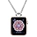 AsiaFly Necklace Pendant Compatible Apple Watch, Infinity & Double Loop Connector for Apple Watch Series 4, Series 3, Series 2, Series 1 Sport & Edition - Silver 42/44mm Infinity