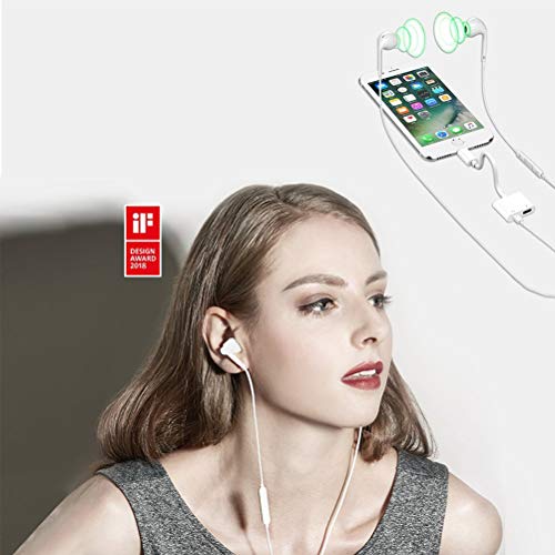 BENEWY Headphone Jack Splitter Adapter AUX Audio & Charger & Call & sync Cable Compatible for Phone 7 8 X XS XR Max Dongle Accessory Connector