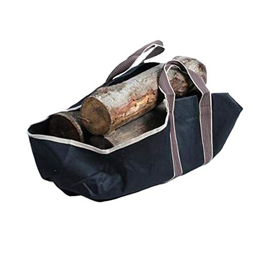 Comily Plus+ Big Capacity Heavy Duty Canvas Firewood Log Tote Carriers Holders Bag