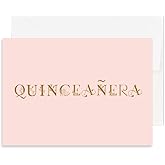 Simply Uncaged Christian Gifts Card for Quinceañera | 5’X7’ Birthday Card for 15 Year Old (Single (Quinceañera))