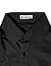 H2H Mens Wrinkle Free Slim Fit Dress Shirts with Solid Long Sleeve BLACK (US S, Asia M) (JASK14)