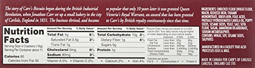 CARRS CRACKER POPPY & SESAME, 6.5 OZ, 12 pack