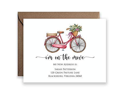 Amazon Moving Announcement With Envelopes Personalized Set Of 10 