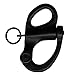 Jig Pro Shop (2) Pack Stainless Steel Fixed Eye Snap Paracord Shackle (Black)