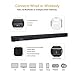 AKIXNO SoundBar 33 inch-2.0 Channel 40W Wall Mountable Soundbar Remote Control Matt Surface Wired Wireless Bluetooth Home Theater TV PC Tablets Gaming,Blackthumb 2