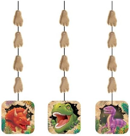 Dinosaur Party - Dino Blast Dinosaur Hanging Cut Out Danglers x 3