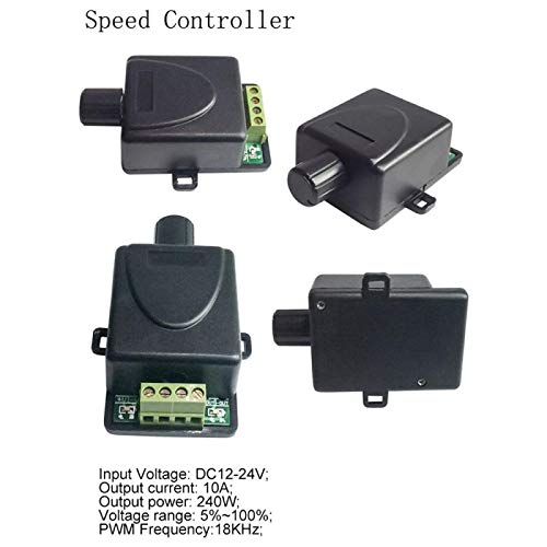 BEMONOC DIY Design DC 12V Linear Actuator Reciprocating Motor Stroke 70mm Low Speed 8 RPM Adjustable+Switching Power Supply 110V-240V+PWM Speed Controller