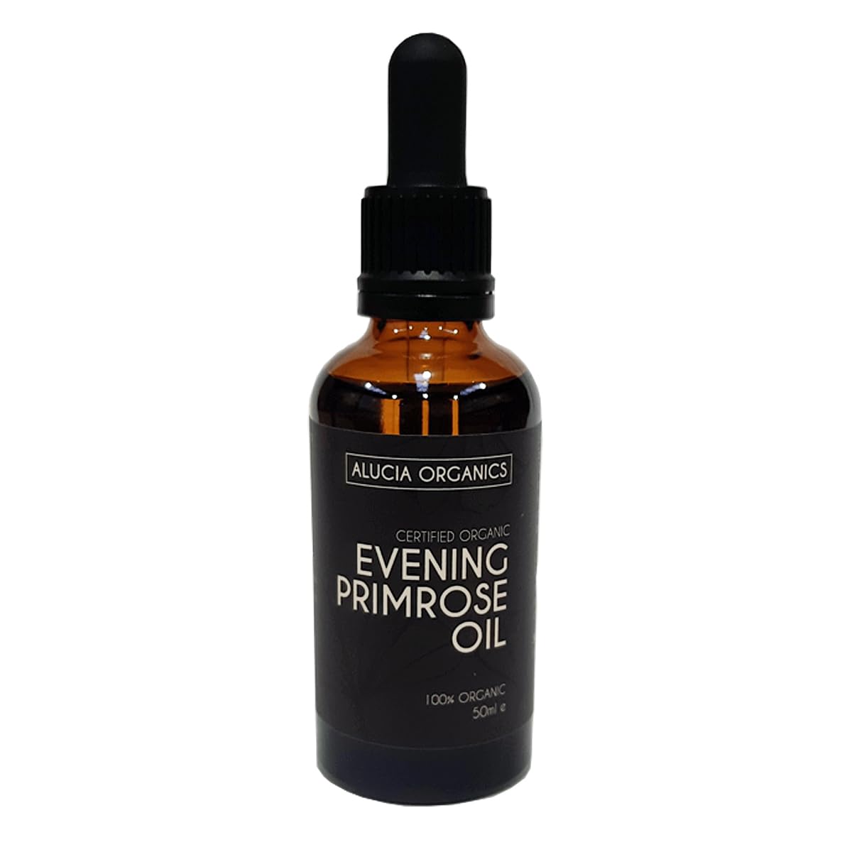 Alucia Organics Certified Organic Evening Primrose Oil 50ml - Pure, Natural, Cold Pressed, Certified Organic, Vegan, Cruelty Free, for Skin, Face, Body, Massage — image 1