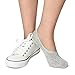FAYBOX Women Cotton No Show Liner Socks Low Cut Non Slip 3 Pack 5 Pack Solid 2