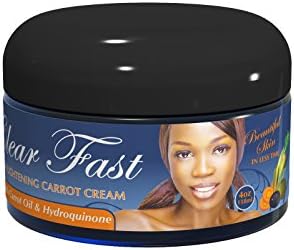 Clear Fast Skin Lightening Cream Jar, Carrot, 4 Ounce