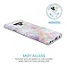 JIAXIUFEN Galaxy Note 9 Case Shiny Change Color Opal Colorful Marble Design Clear Bumper TPU Soft Rubber Silicone Cover Phone Case for Samsung Galaxy Note 9