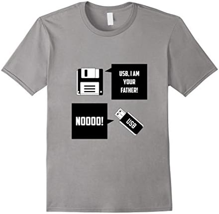 Men's USB i Am Your Father - Funny Computer Nerd tShirt Medium Slate