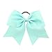 FASOTY 20PCS 8'' Large Cheer Hair Bows Ponytail Holder Elastic Hair Ties For Women and Girls