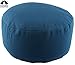 Waterglider International Zafu Organic Cotton Meditation Pillow with Buckwheat Hulls: Rondo Style with Liner- 6 Colors (Twilight, Standard 12 Inch)