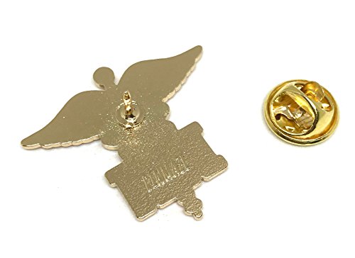 Registered Nurse Emblem Lapel Pin - Letters on Caduceus Brooch - RN Medical Ceremonie Clip - Thumbnail 2