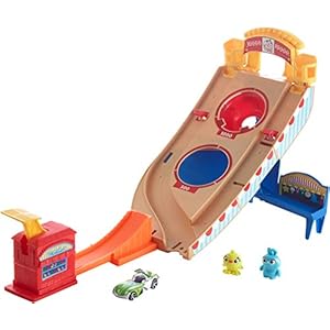 Hot Wheels and Disney Pixar Buzz Lightyear Character Car Play Set, Toy Story, Ramp, Slam Launcher, Car and Figures, Ages…