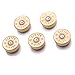 War Monkey 12 Gauge Polished Shotgun Shell Magnets in Brass - Set of 5