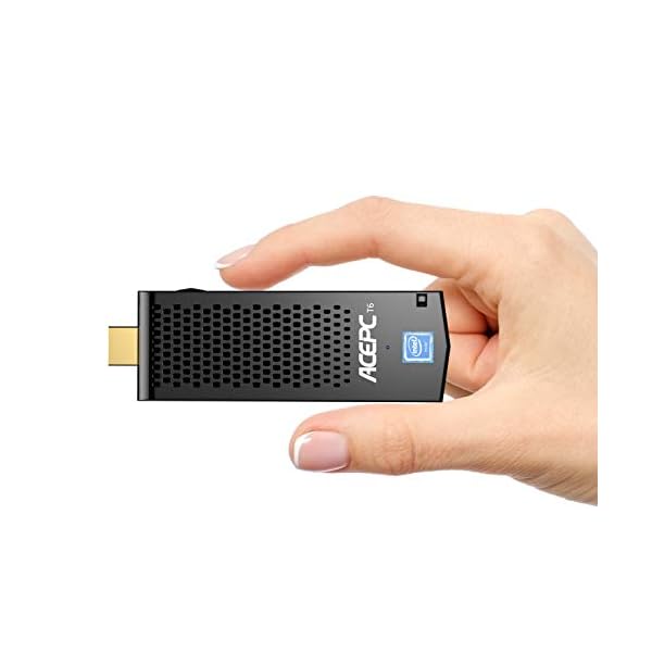 Fanless Stick PC, Intel Atom Z8350 Compute Stick Windows 10 Pro Mini Business PC, 4GB DDR 64GB eMMC Mini PC, 4K HD…