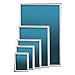 SECO Front Load Easy Open Snap Poster Frame/Picture Frame 24 x 36 Inches, Silver Metal Frame (SN2436)