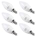 LED Candelabra Bulbs Kakanuo 6W Replace 60W E12 Base Chandelier Bulbs, Warm White 2700K B11 Led Candle Light Bulbs, Pack of 6