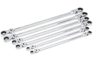 GEARWRENCH 6 Piece 90-Tooth 12 Point Metric GearBox Double Flex Ratcheting Wrench Set | 86830