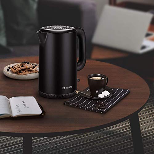 Habor Electric Kettle, 100% Stainless Steel Hot Water Water Boiler, 1500W 1.7L Fast Boiling Tea Water Heater, Auto Shut-Off Protection - Thumbnail 6