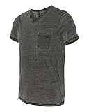 19 Seventies Jersey Burnout Leo V-Neck T-Shirt