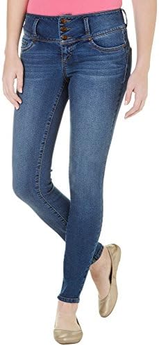 Blue Spice Juniors Butt Enhance Faded Skinny Jeans 5 Elise blue