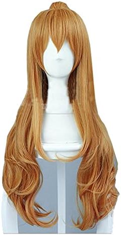 DIDACOS Womens Honey Brown Long Curly Hair Girls Halloween Cosplay Wigs